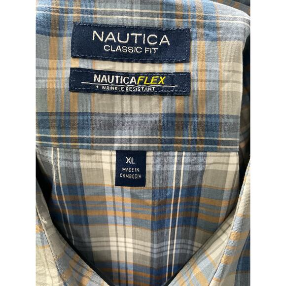 Nautica Plaid Button-Down Shirt - Picture 3 of 4